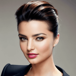Pompadour Black Hairstyle AI avatar/profile picture for women